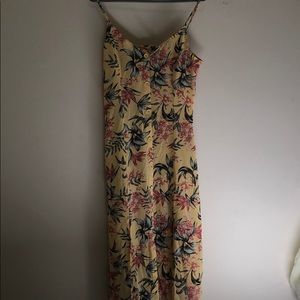 Flower patterned maxi dress